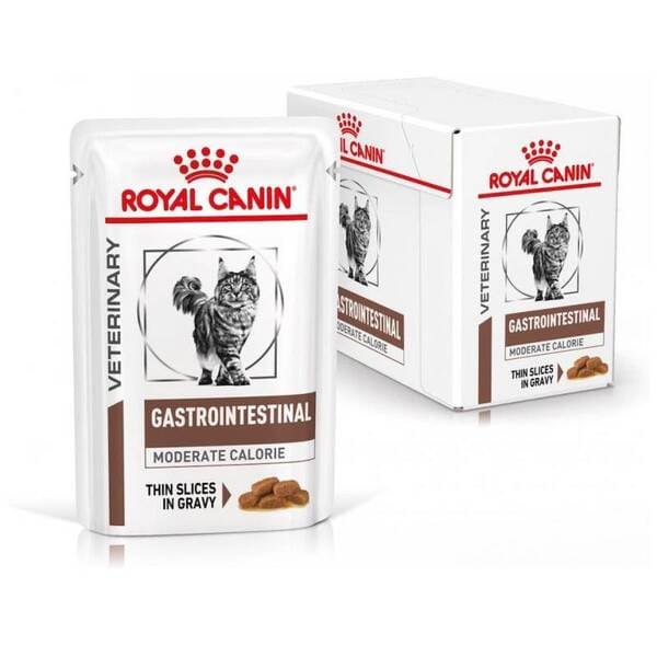 Royal Canin Gastrointestinal Moderate Calorie veterinārie konservi kaķiem gremošanai 85 g